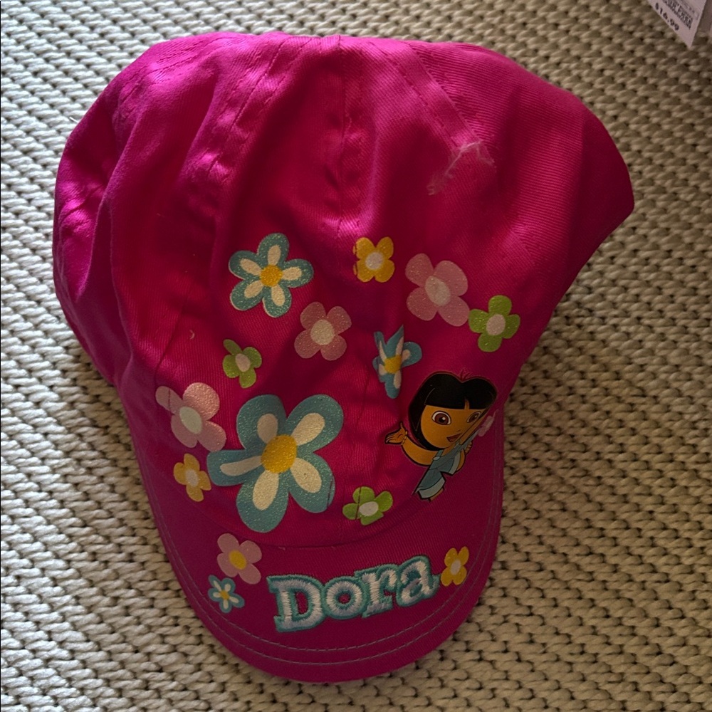 Cap Dora the Explorer girls new cotton Nickelodeon washable